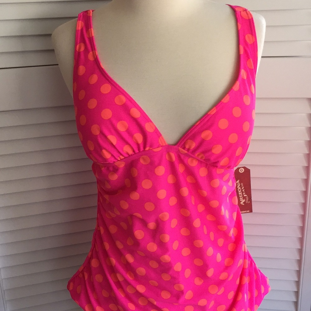 NWT polka dot Tankini top